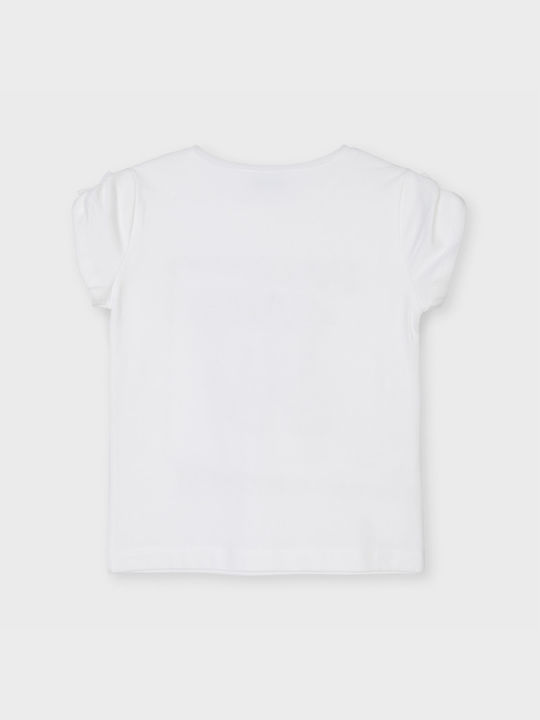 Mayoral Kids Blouse Short Sleeve White