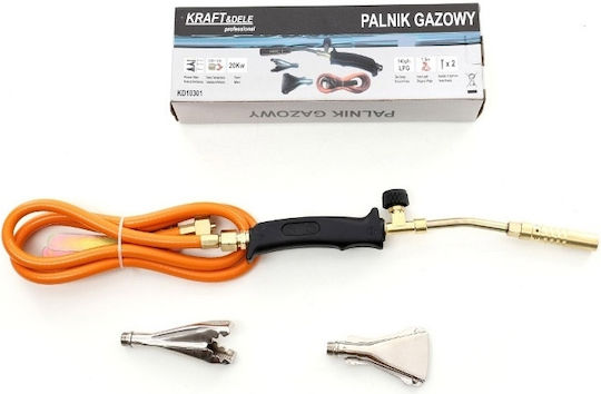 Kraft & Dele KD10301 Φλόγιστρο Μπουρού Προπανίου / Βουτανίου με 3 Ακροφύσια