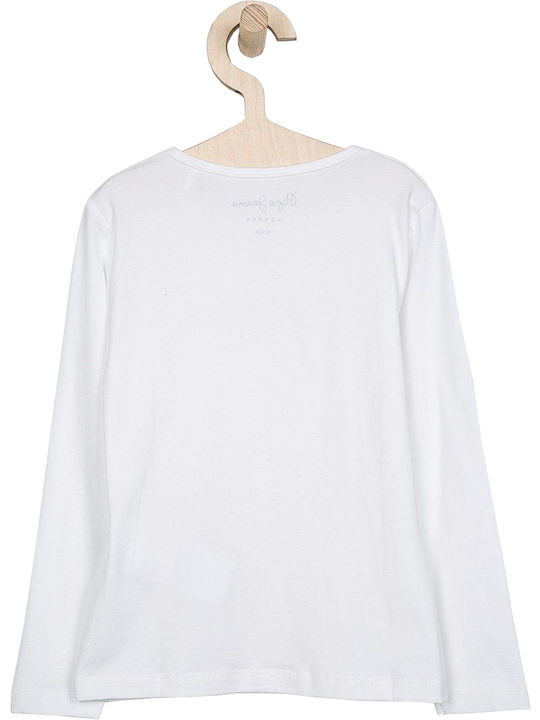 Kids' Shirt Long Sleeve White HANA GLITTER