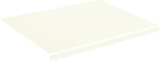 vidaXL Replacement Awning Ecru with PU Coating 3.5x4.5m