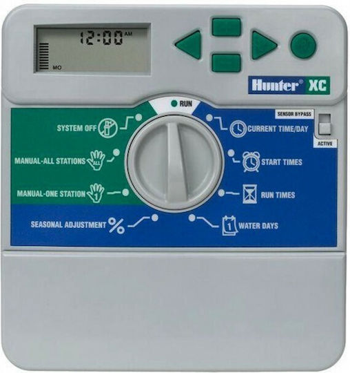 Hunter Industries X-Core 4 Προγραμματιστής Ποτίσματος Πίνακα Ρεύματος 4 Στάσεων