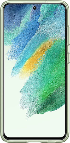 Samsung Slim Strap Clear Cover Back Cover Plastic Olive Green (Galaxy S21 FE)