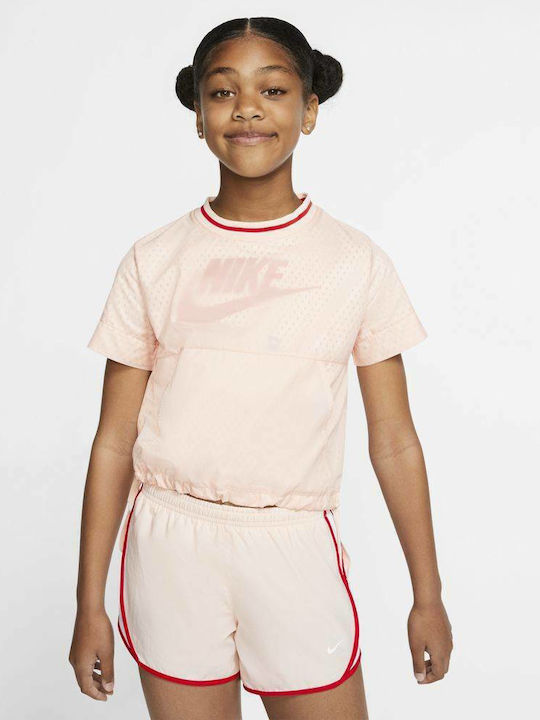 Kids' Shirt Short Sleeve Pink AIR
