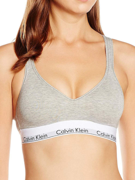 Women's Bra with Light Padding Gray