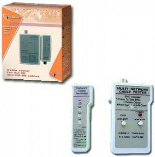 Cablexpert Tester Rj-45 Rg-58 Tester Καλωδίων Δικτύου RJ45