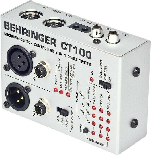 Behringer CT-100 Kabeltester Für Audio MIDI RCA TT XLR Jack