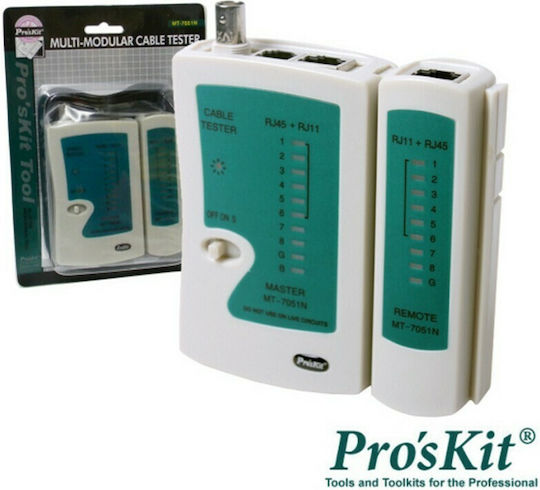 Proskit MT-7051N Тестер на кабели за мрежа BNC