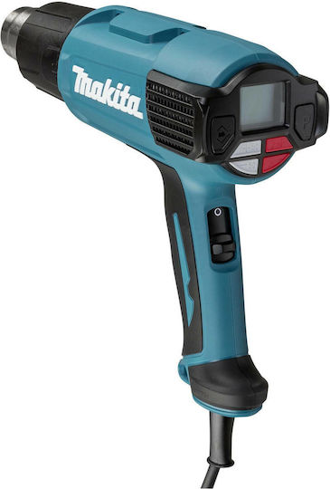 Makita HG6531CK Пистолет за горещ въздух 2000W с регулиране на температурата до 650°C