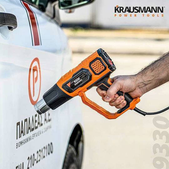 Krausmann 9330 Pistol termic cu control de temperatură până la 600°C