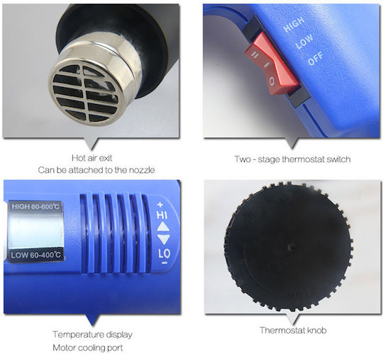 Best Heat Gun 1600W with Maximum Temperature 350°C BST-8016D