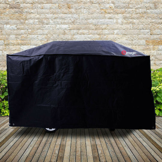 Somagic Grillabdeckung Schwarz aus Polyester mit UV-Schutz 165cmx63cmx90cm