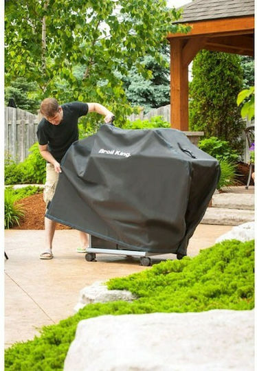 Broil King Imperial™ 490 Grill Cover Black Compatible with the Imperial 490 from Polyester 70cmx66cmx122cmcm