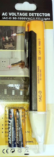 Voltage Tester 1AC-D CAT II AC CAT II with Measurement Range 90 - 1000V