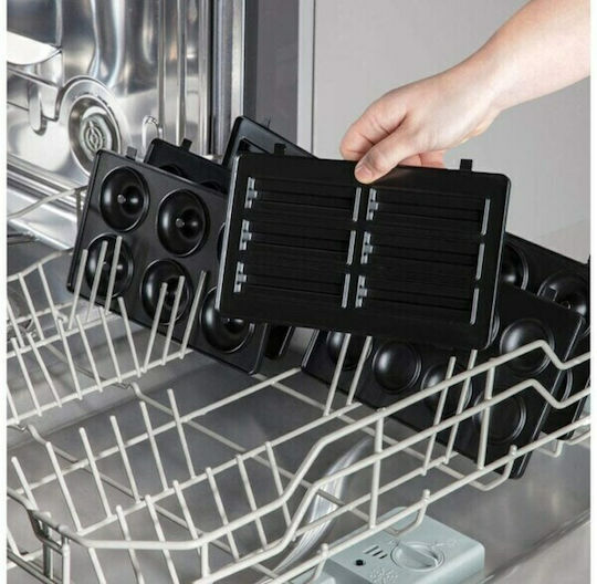 Russell Hobbs Fiesta Τοστιέρα με Αντικολλητικές Αποσπώμενες Πλάκες για 2 Τοστ 750W Inox