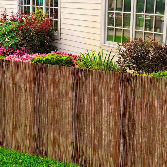 vidaXL Bambuszaun Itias mit Ganzem Holz 1x5m