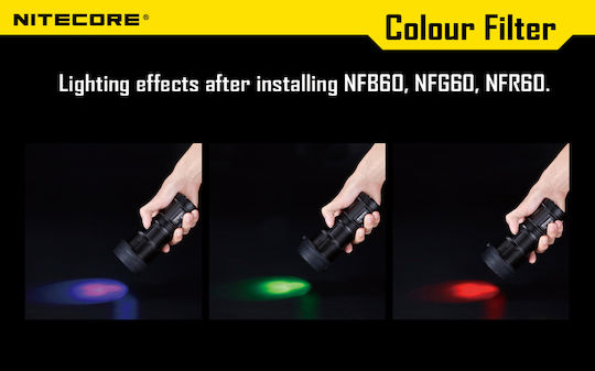 NiteCore NFD60 Objektivfilter Weiß