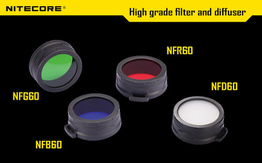 NiteCore NFR60 Objektivfilter Rot