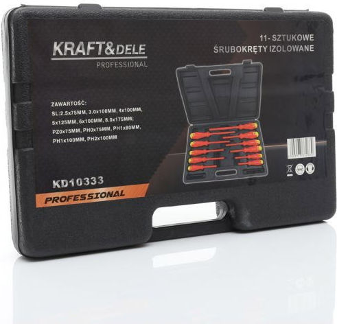 Kraft & Dele Set 11 Șurubelnițe Electricianului