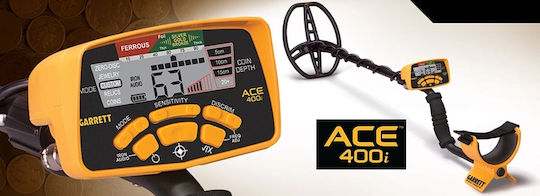 Garrett Ace 400i Ανιχνευτής Μετάλλων Εδάφους με Αδιάβροχο Πηνίο