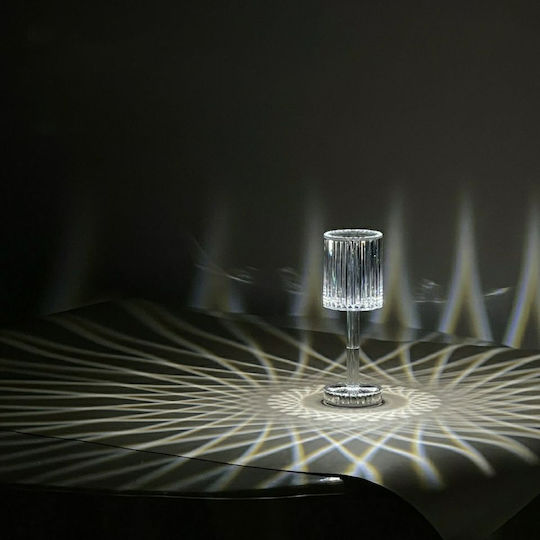 Lalos Diamond Πλαστικό Πορτατίφ LED με Διάφανο Καπέλο και Βάση