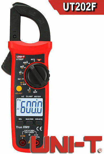 Uni-T Αμπεροτσιμπίδα Ψηφιακή 600A AC UT202F True RMS