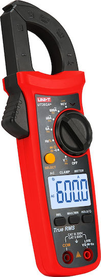 Uni-T Clamp Meter Digital 600A AC True RMS UT202+