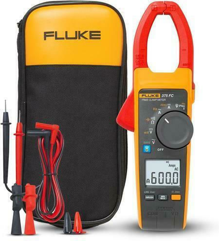 Fluke Αμπεροτσιμπίδα Digital 600A AC 375 FC Wahre Effektivwert mit Prüfleitungen