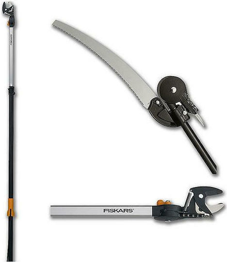 Fiskars UPX86 Телескопичен Разширяема пила с ножица 4.1м и с отвор на ножицата 32мм