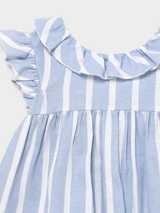 Kinderbluse Kurzarm Hellblau