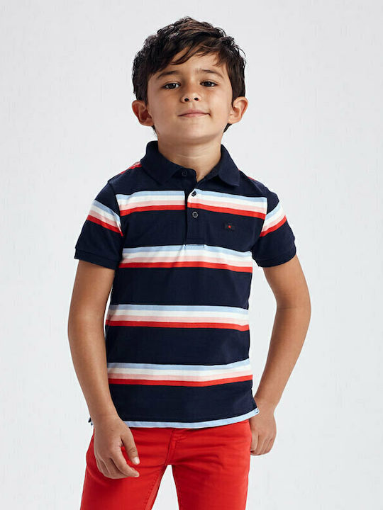 Kinderpolo Kurzarm Marineblau