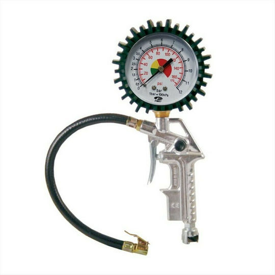 Unimac Air Pressure Gauge with Tyre Inflator Pistol 12bar 42212