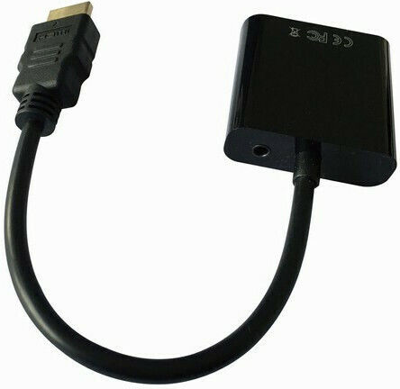 Gembird Μετατροπέας HDMI male σε 3.5mm / VGA female 1τμχ A-HDMI-VGA-03