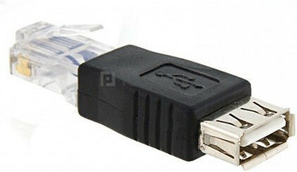 Converter RJ-45 male to USB-A female 1pcs
