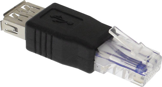 Converter RJ-45 male to USB-A female 1pcs