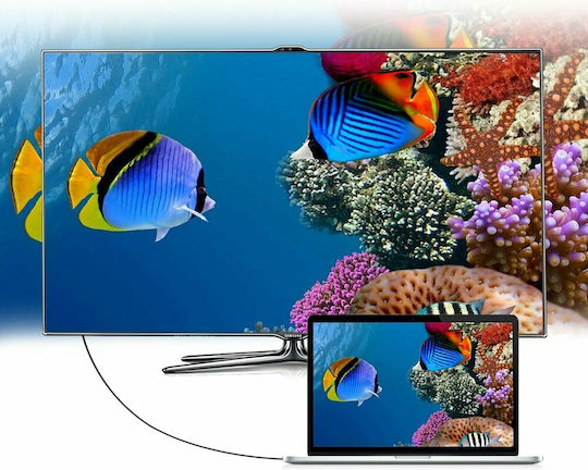 Choetech XCP-1801 USB 2.0 Video Cable USB-C male - DisplayPort Μαύρο 1.8m XCP1801