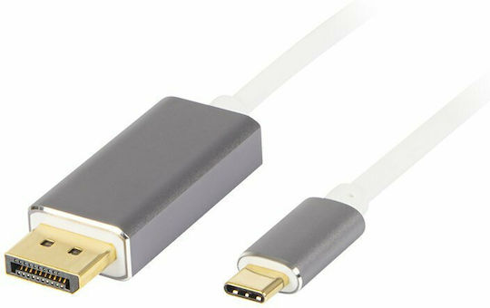 Blow Video Cable USB-C male - DisplayPort Λευκό 1.8m DM-92-026