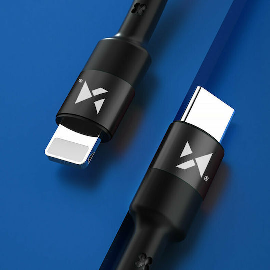 Wozinsky Geflochten USB-C zu Lightning Kabel 18W Schwarz 1m (WUC-PD-CL1B)