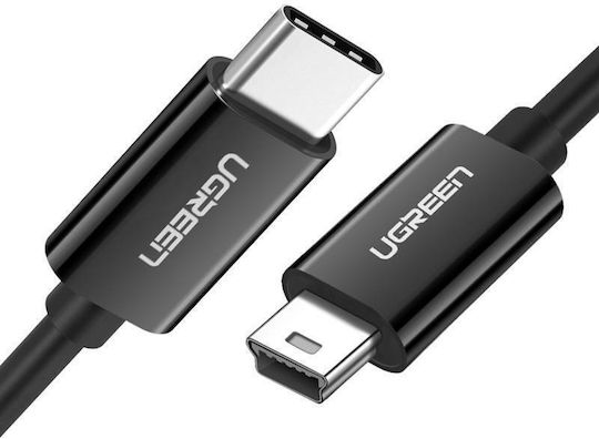 Ugreen US242 USB 2.0 Cable USB-C Male - Mini USB-B Black 1m 50445
