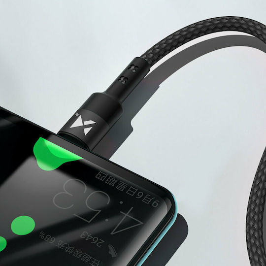 Wozinsky WUC-PD-CC1B Geflochten USB 2.0 Kabel USB-C männlich - USB-C 18W Schwarz 1m