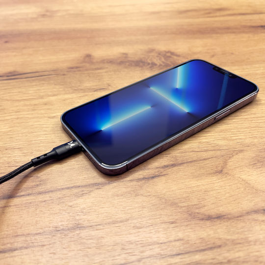 Wozinsky Geflochten USB-C zu Lightning Kabel 18W Schwarz 1m (WUC-PD-CL1B)