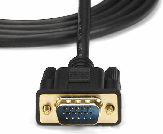 StarTech Cable HDMI male - VGA male 3m Μαύρο