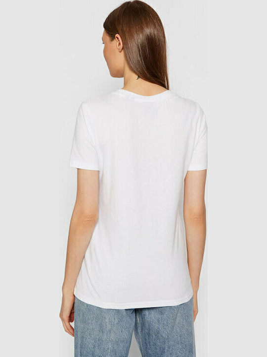 Vintage Logo Women's T-shirt Striped White