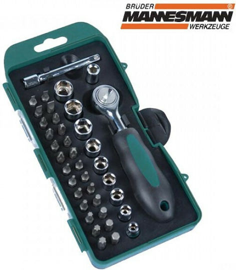 Mannesmann Ratschen- & Steckschlüssel-Sets 1\4" 38Stück