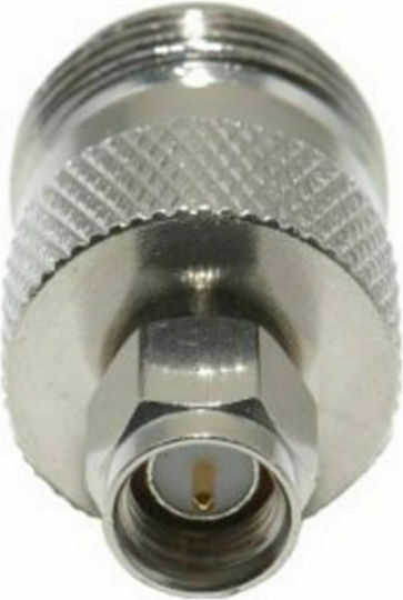 E Zy.Net EZ-SMAM2NF Μετατροπέας SMA male σε N-Connector female Ασημί 1τμχ