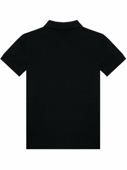 Polo pentru copii Cu mânecă scurtă Negru Block