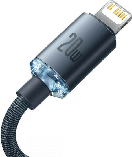Baseus Crystal Shine Braided USB-C to Lightning Cable 20W Black 2m (CAJY000301)