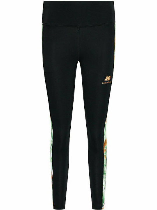 Essentials Botanical Women's Cropped Training Legging High Waisted Black