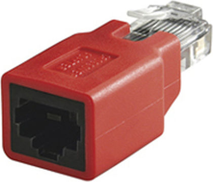 Goobay Μετατροπέας RJ-45 male σε RJ-45 female Κόκκινο 1τμχ 68912