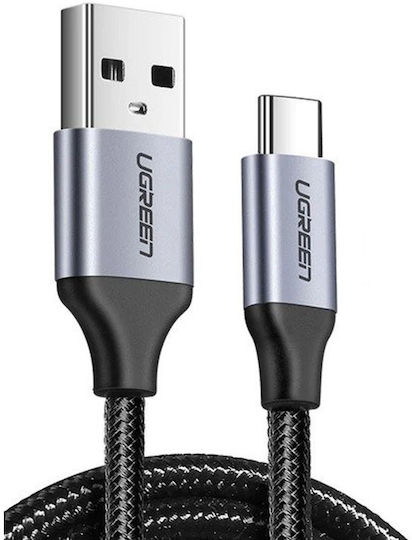 Ugreen US288 Braided USB 2.0 Cable USB-C Male - USB-A 60W Black 0.25m 60124