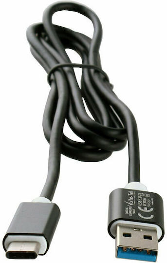 Volte-Tel USB 3.0 Cable USB-C male - USB-A Μαύρο 1.2m 8178832